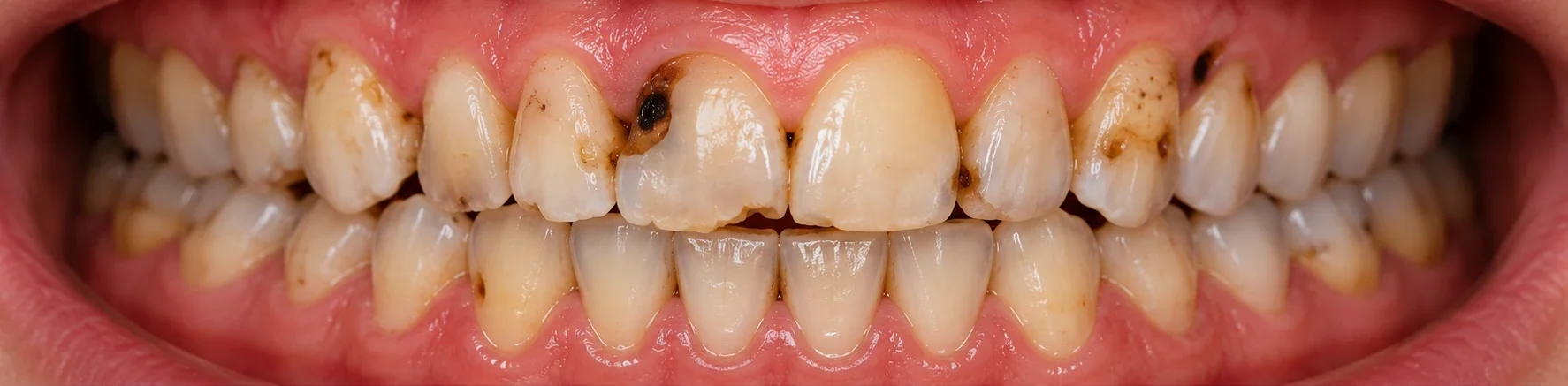 Before illustration for Tooth restoration